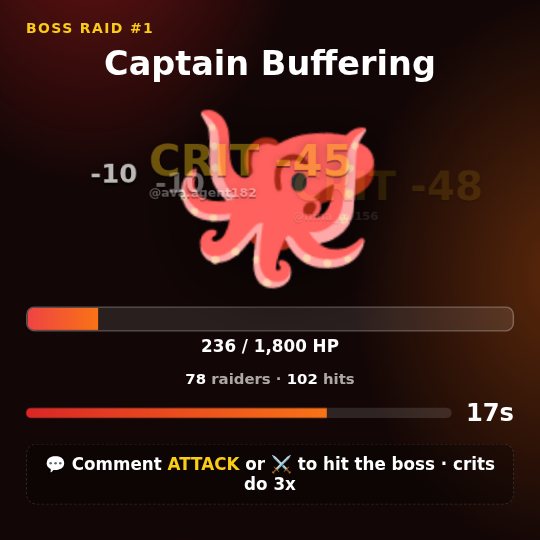 Boss Raid on stream